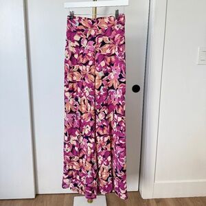 Lulus Floral Wide-Leg Pants – XS